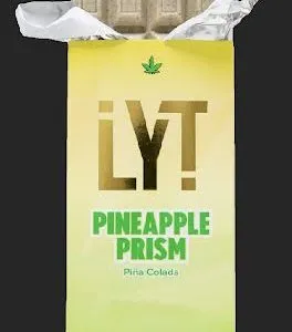 LYT PINEAPPLE PRISM ORGANIC ALL NATURAL PREMIUM BELGIAN CHOCOLATE BAR